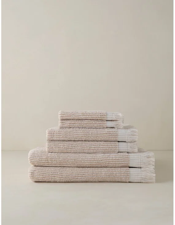 Lupita Organic Cotton Towel Collection-Natural / Hand Towel