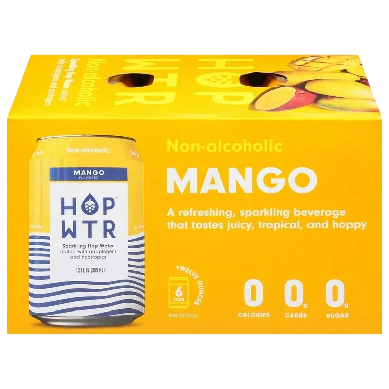 Image of HOP WTR Mango Sparkling Water (6 Pack)