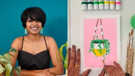 Fun With Gouache: Paint a Stylized Houseplant Illustration