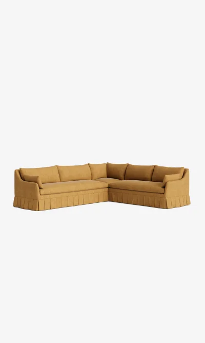 Shop Portola Pleated Sectional Sofa