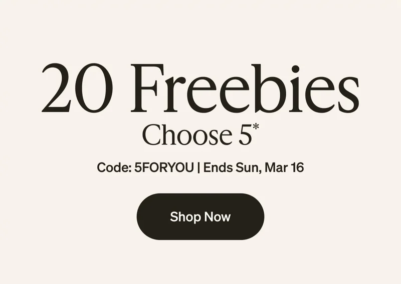 20 Freebies, Choose 5 is happening NOW!