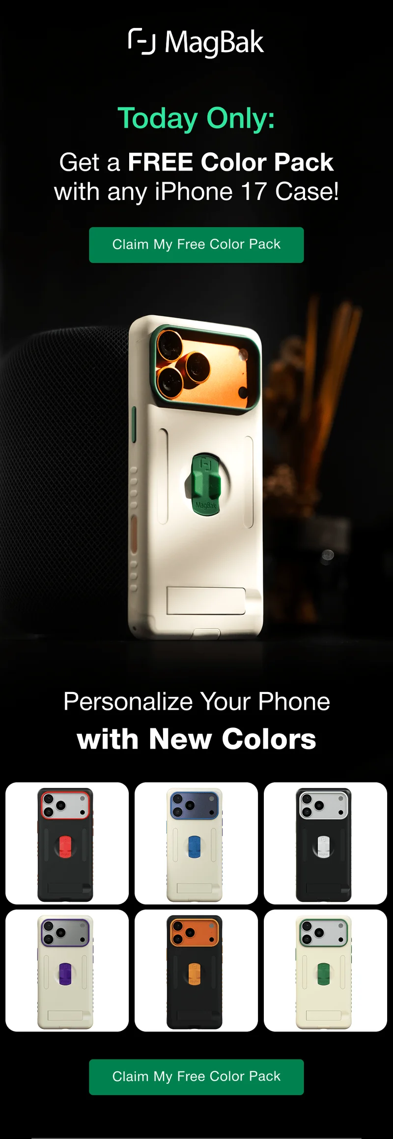 Today Only: Get a FREE Color Pack with any iPhone 17 Case! Personalize Your Phone with New Colors