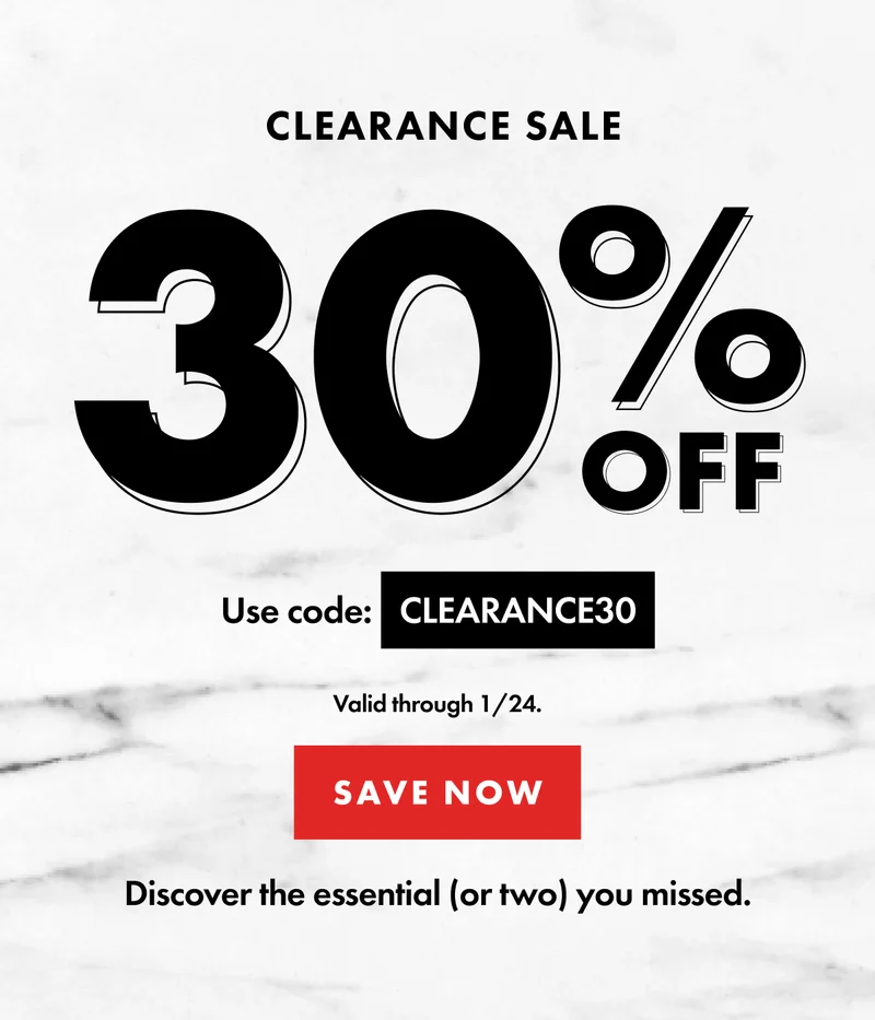 The unexpected essentials sale.