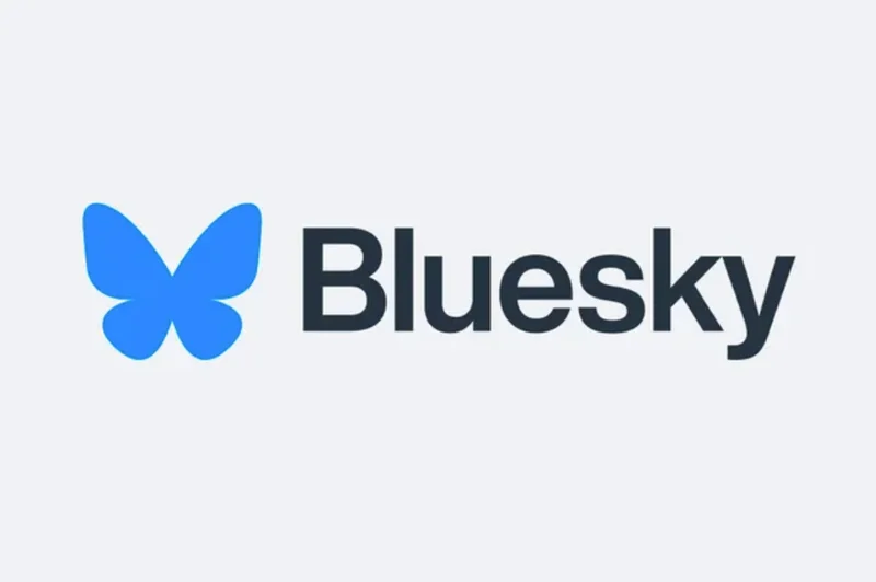 An image of the Bluesky social app logo.