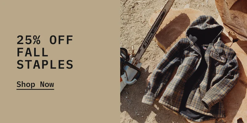 25% Off Fall Staples. Shop Now.