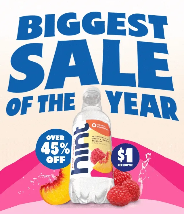 Biggest Sale of the Year. Over 45% Off. $1 per bottle