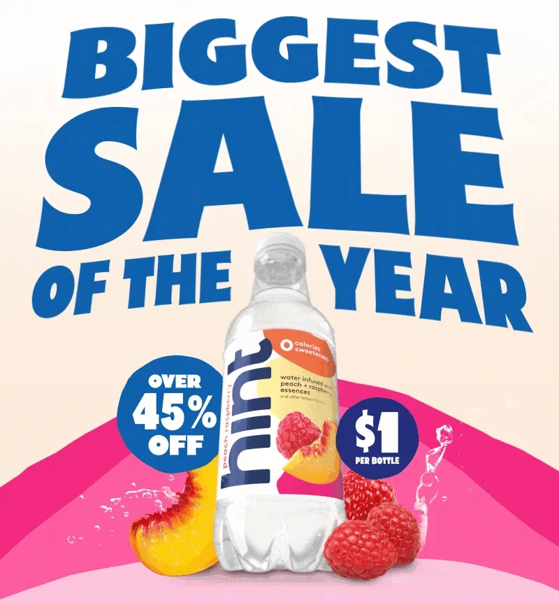 Biggest Sale of the Year. Over 45% Off. $1 per bottle