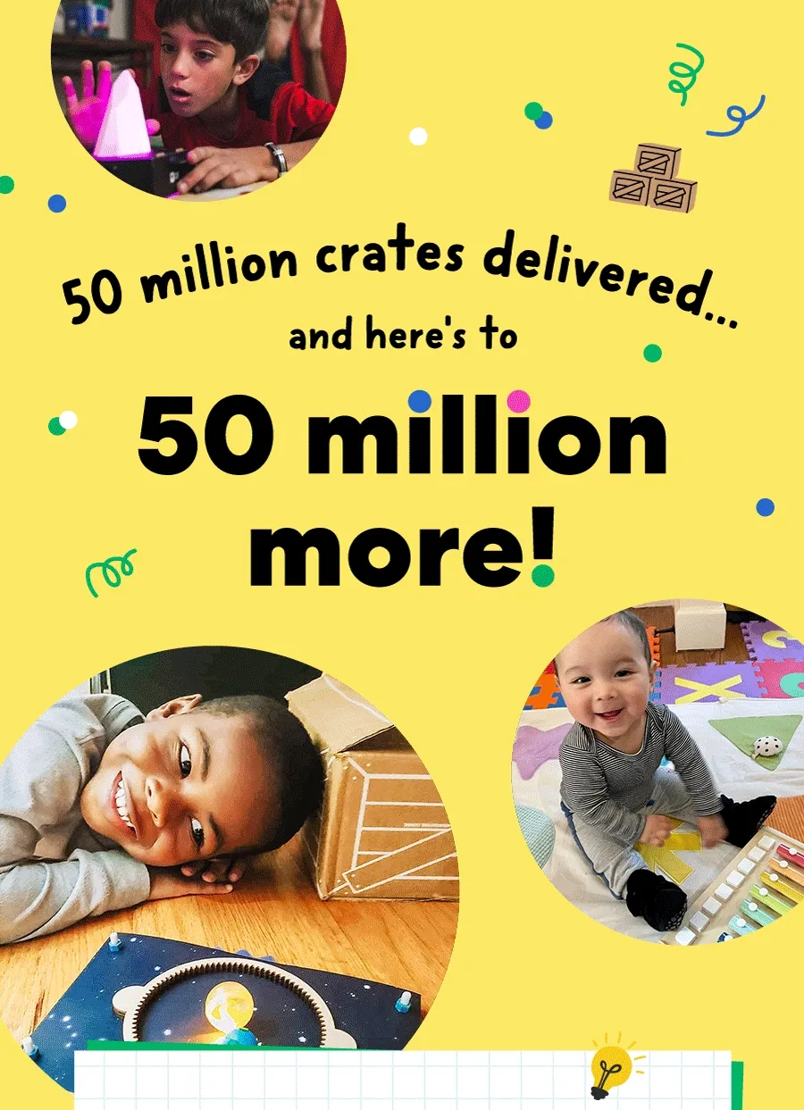 50 million crates delivered... and here's to 50 million more!