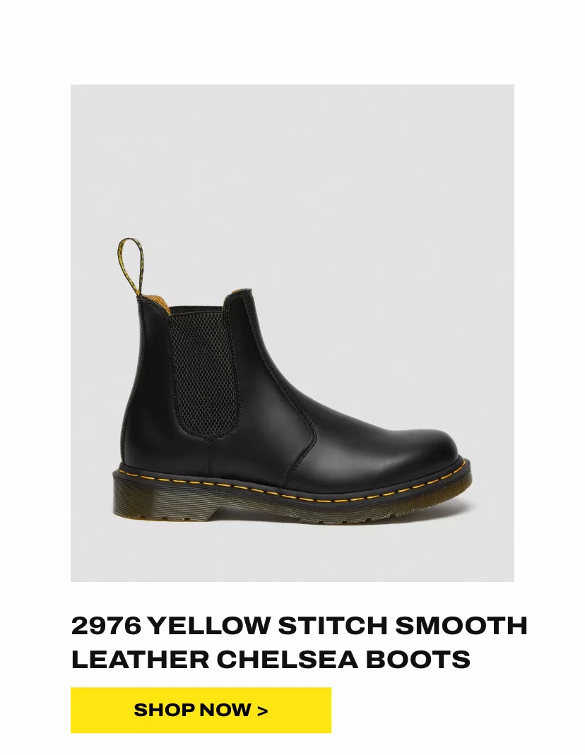 2976 YELLOW STITCH SMOOTH LEATHER CHELSEA BOOTS