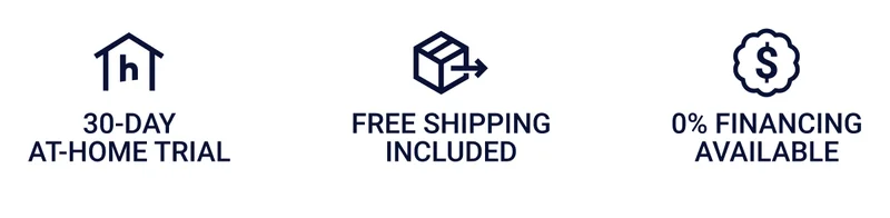 30-day at-home trial. Free shipping included. Financing available.