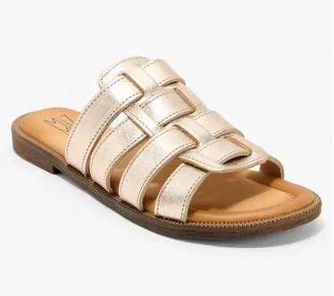 Miz Mooz Leather Fisherman Slide Sandals - Primm