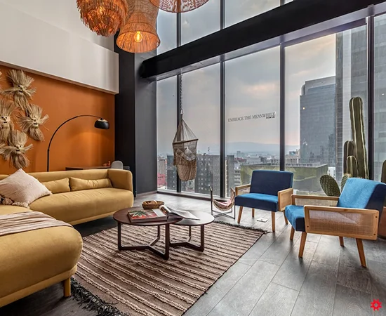 Enjoy sweeping skyline views in Mexico City, Mexico.