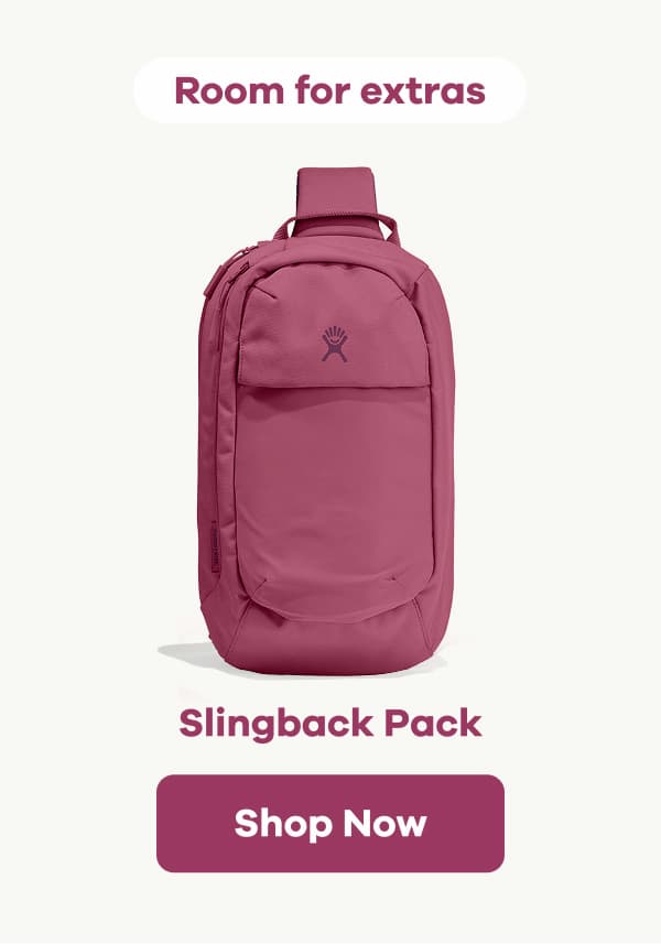 Room for extras. Slingback Pack | Shop Now