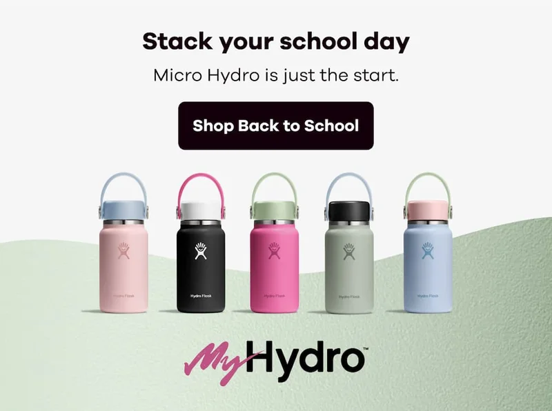Stack your school day. Micro Hydro is just the start. | Shop Back to School