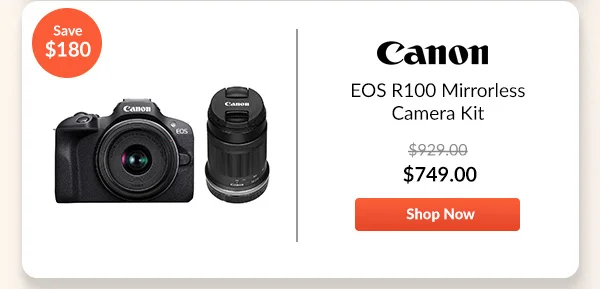 Canon EOS R100 Mirrorless Camera Kit