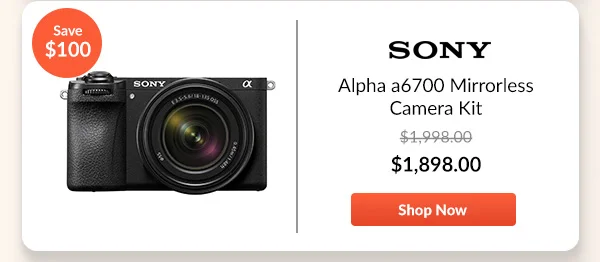 Sony Alpha a6700 Mirrorless Camera Kit