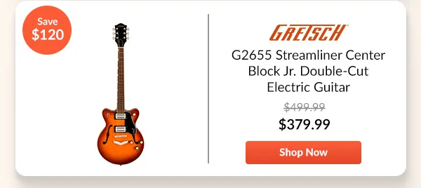Gretsch G2655 Streamliner Center Block Jr. Double-Cut Electric Guitar