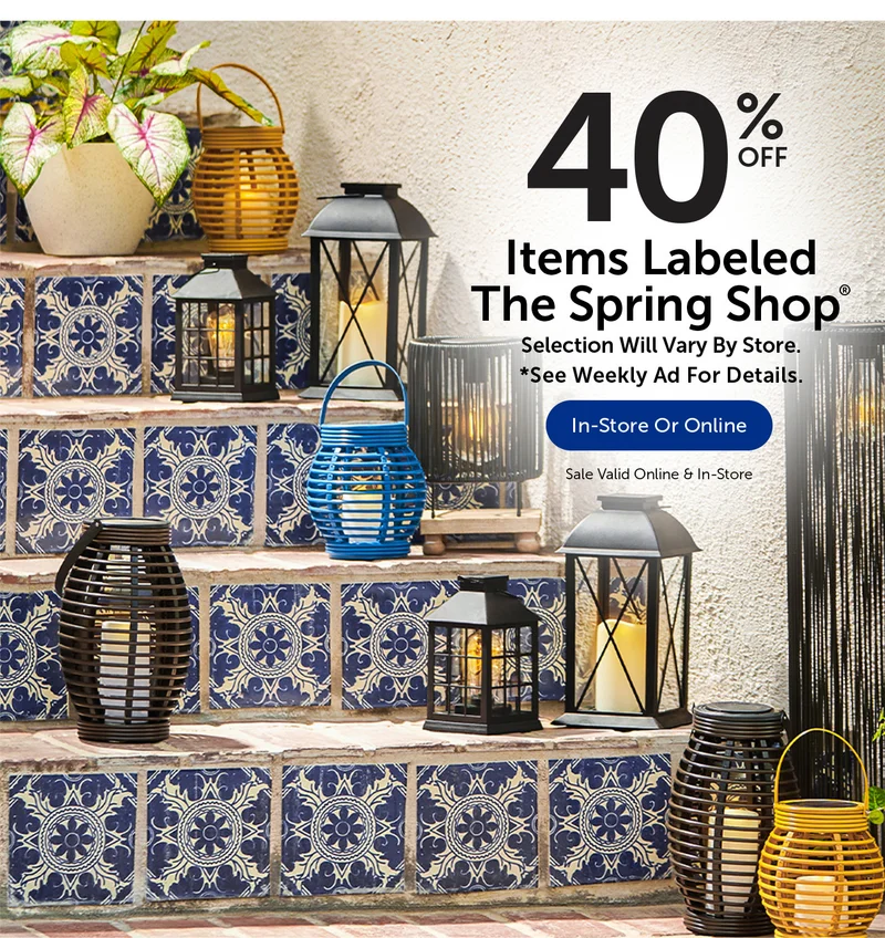 40% Off Items Labeled The Spring Shop®