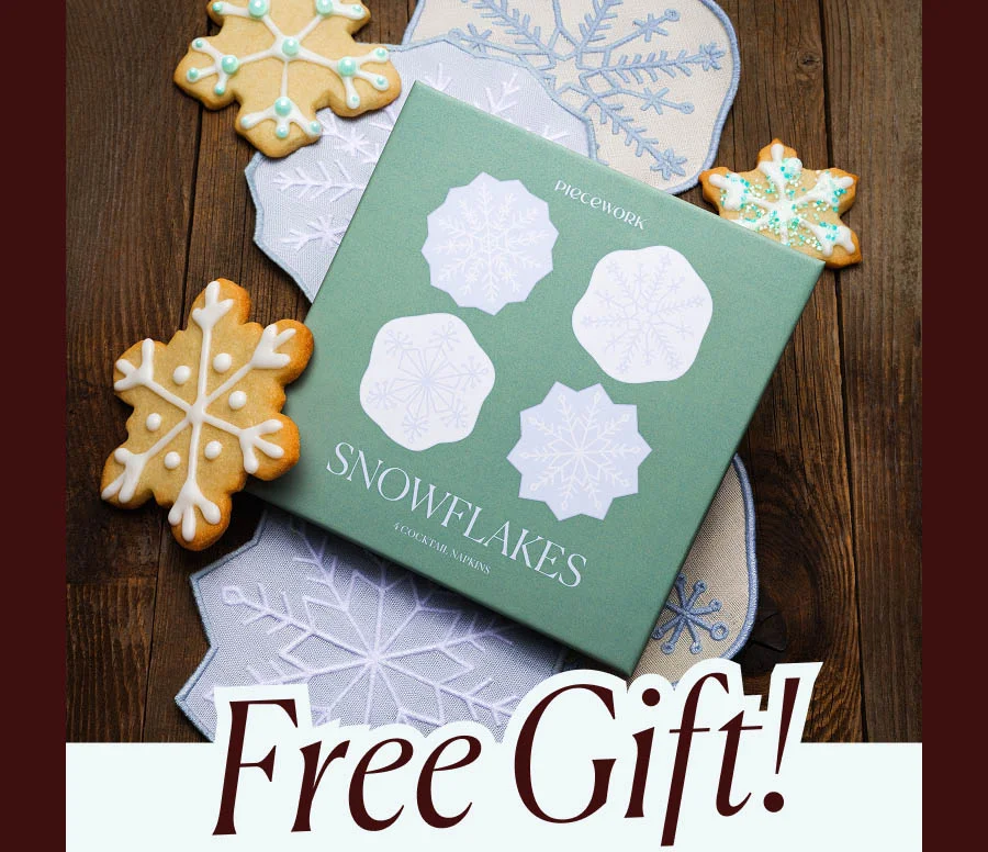 Free Gift: Snowflakes Cocktail Napkins