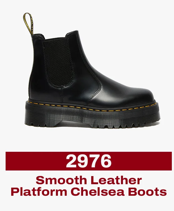 2976 Smooth Leather Platform Chelsea Boots