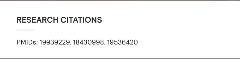 Research Citations. PMIDs: 19939229, 18430998, 19536420