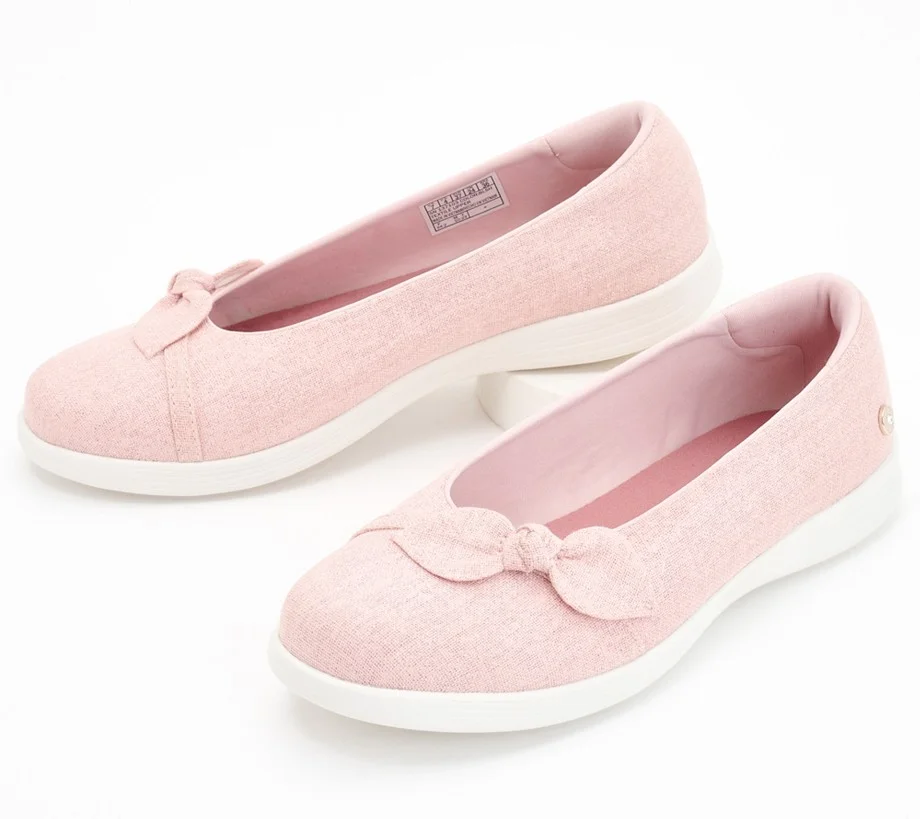 Skechers On-the-GO Vegan Slip Ons with Bow - Upscale