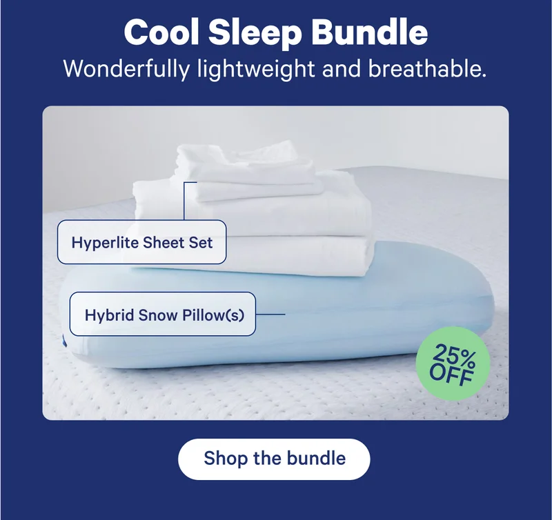 Cool Sleep Bundle; Wonderfully lightweight and breathable.