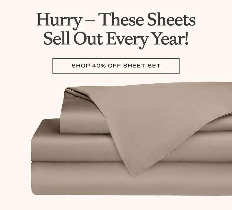 Shop 40% Off Sheet Set