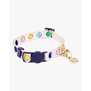 Watercolor Dot Cat Collar