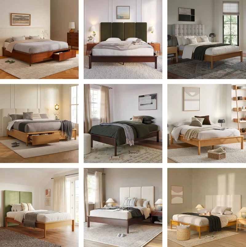 With its playful spirit, it just makes sense that the Rolph Headboard gets along so well with others. Take the versatile Pactera Bed for example.
