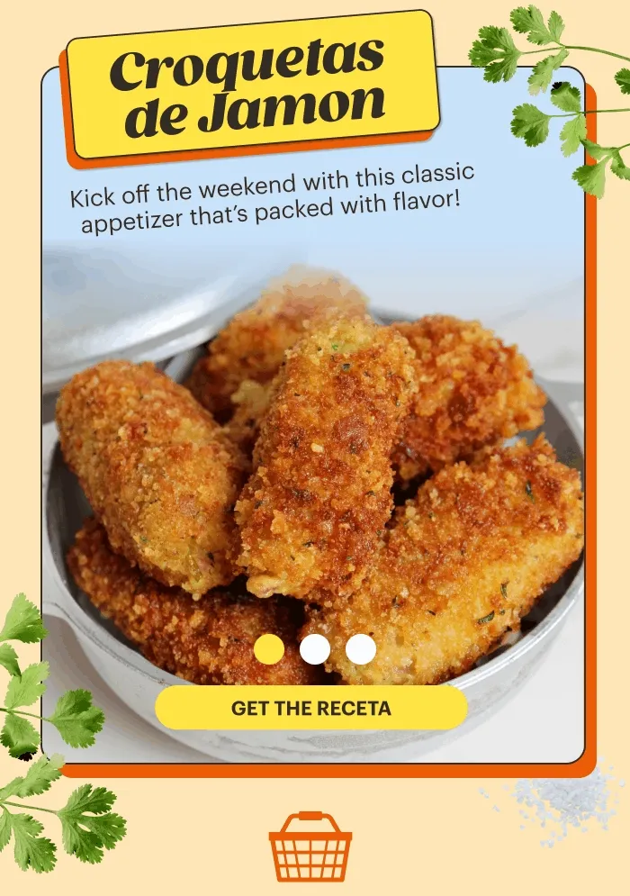 Croquetas de Jamón  Kick off Caribbean Heritage Month with this classic appetizer that’s packed with flavor! GET THE RECETA