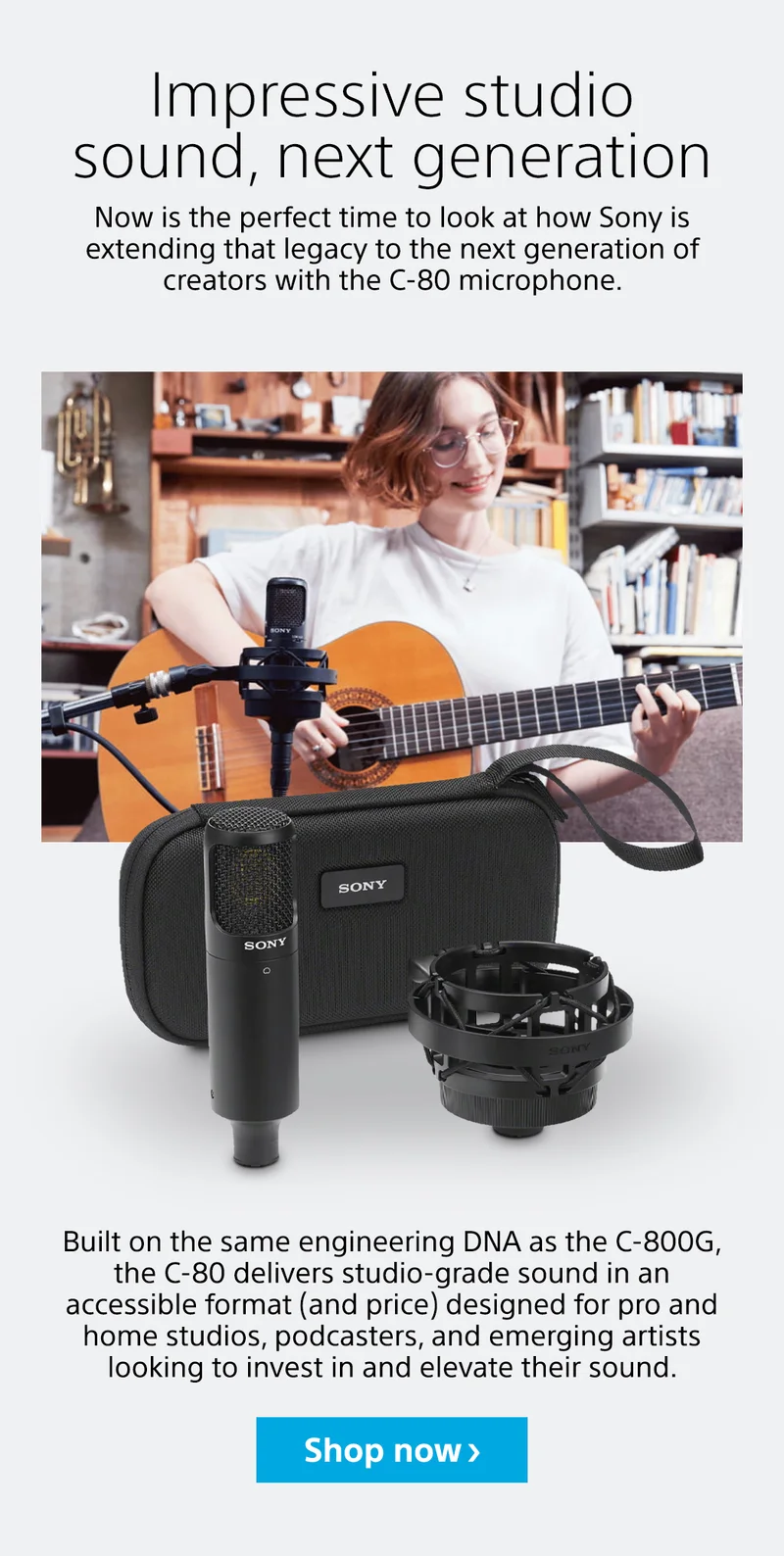 Impressive studio sound, next generation | Shop now