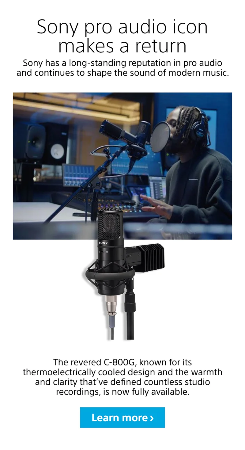 Sony pro audio icon makes a return | Learn more