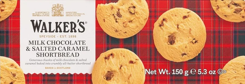 Image of Walker's Salted Caramel & Milk Chocolate Chunk Shortbread