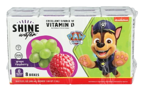Image of Shinewater Grape Raspberry Flavored Water (8 Pack)