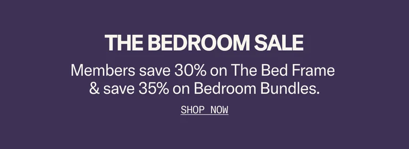 The Bed Frame in Birch. 30% off during the Bedroom Sale.