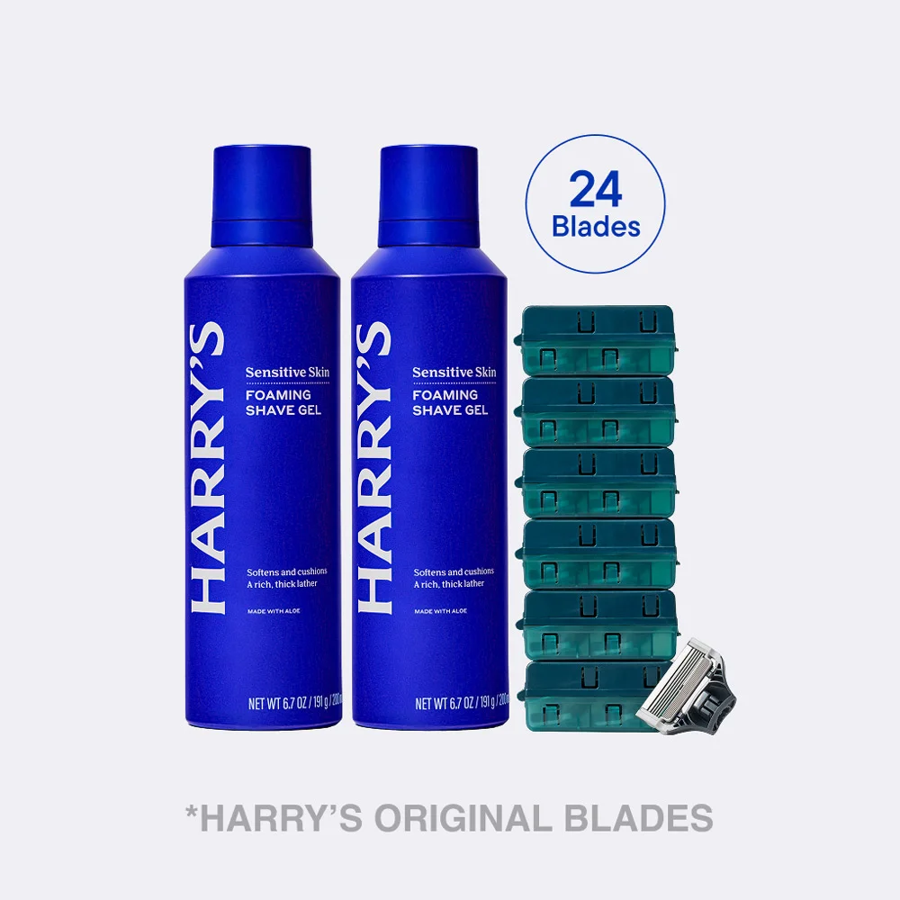 Harry's Original 24 Blades & Shave Gel