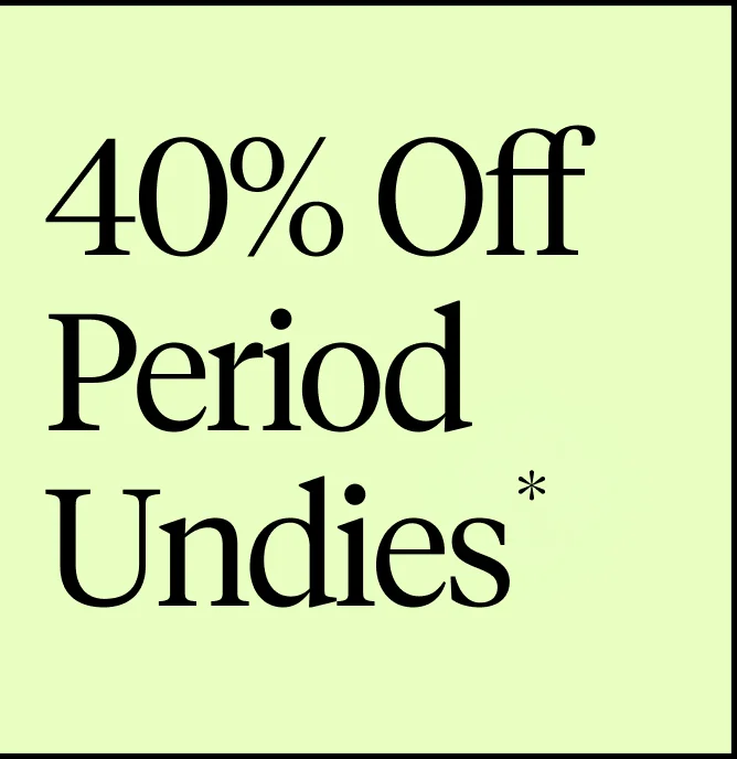 Knix FLASH SALE: 40% off period undies*. SHOP SALE