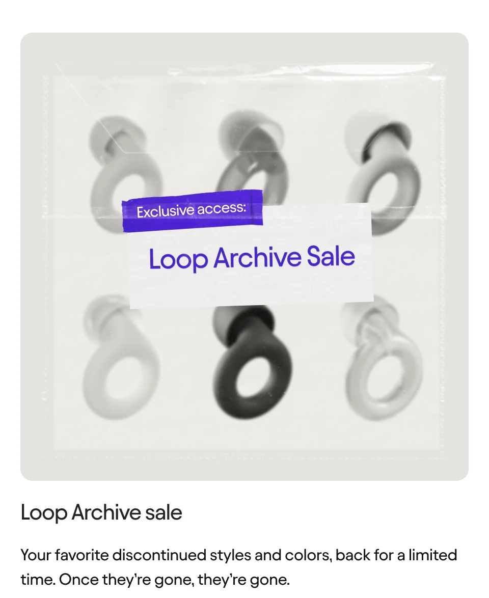 Loop Archive sale