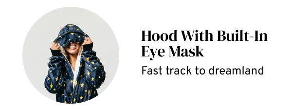 Hood With Built-In Eye Mask