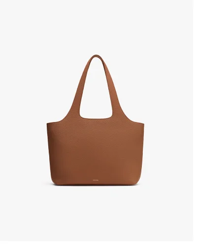 System Zipper Tote 16-Inch Dark Chestnut