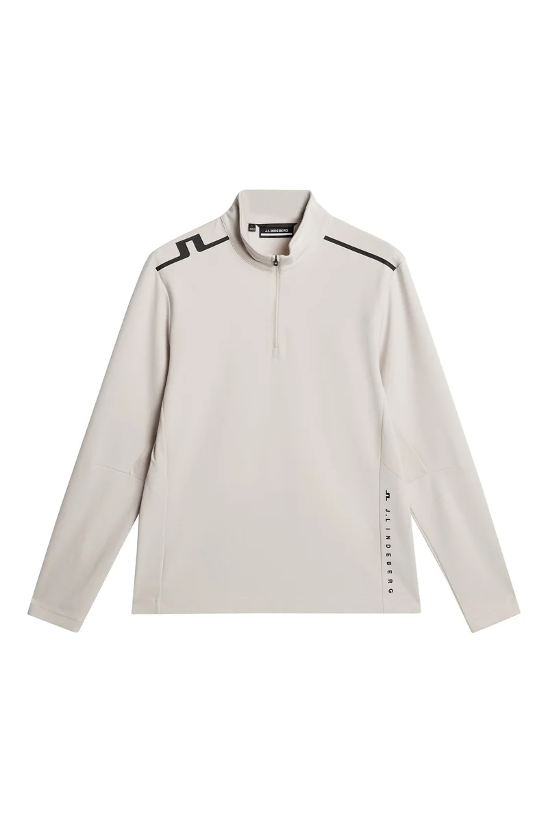 Image of Leon Quarter Zip Mid Layer / Moonbeam