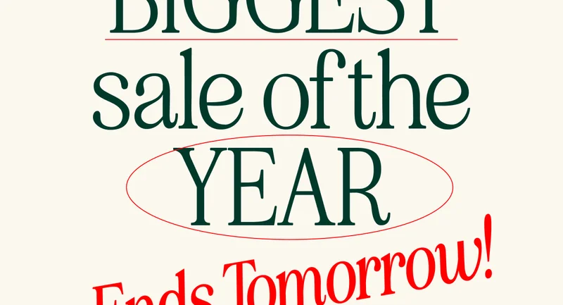 Last Chance! UP TO 40% OFF SITEWIDE! Our BIGGEST sale of the YEAR. SHOP NOW