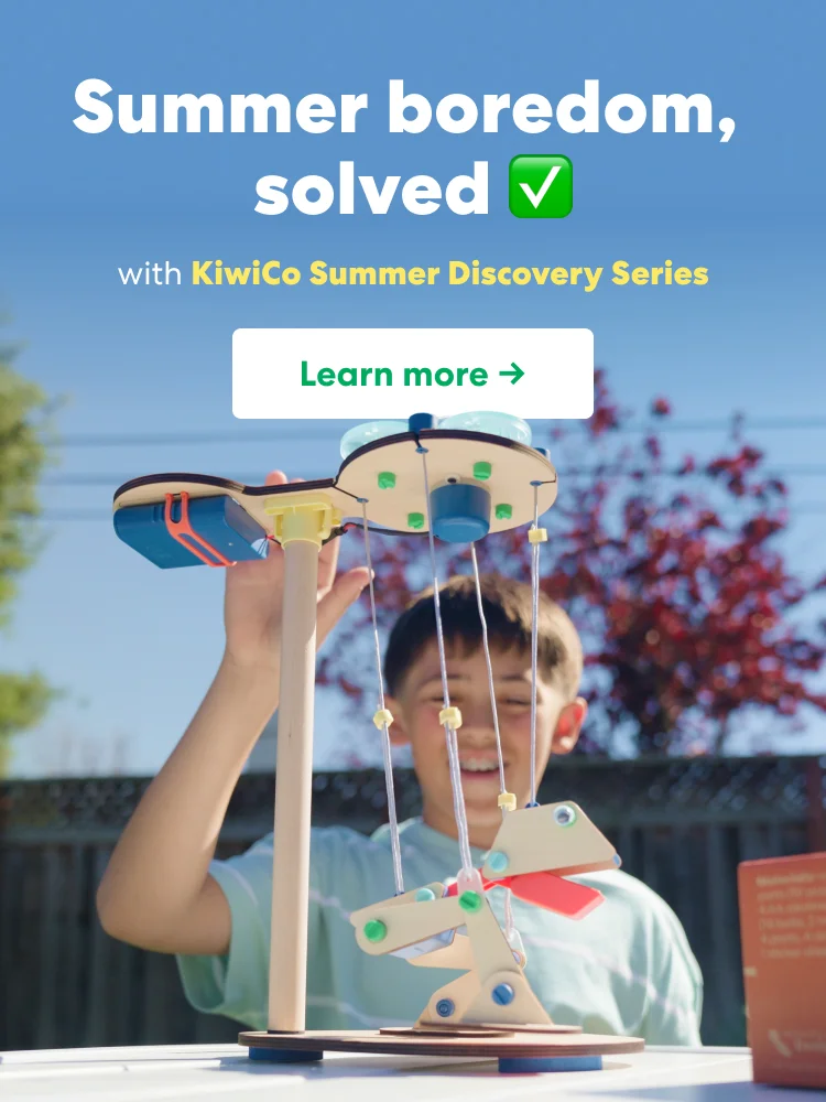 Summer boredom solved with KiwiCo Summer Discovery Series. Learn more.