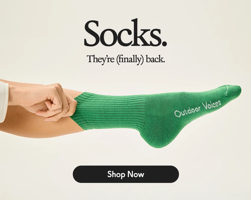 Socks. They're (finally) back. Shop Now
