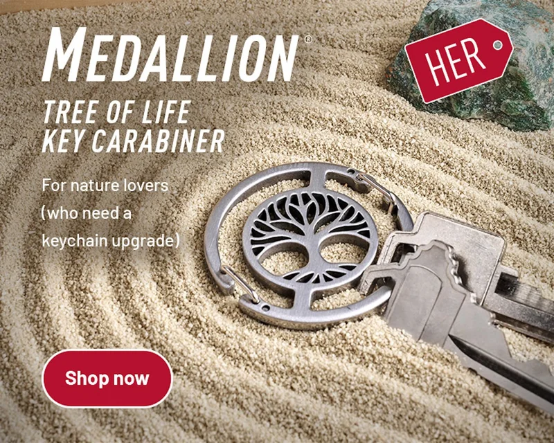 Medallion® Tree of Life Key Carabiner