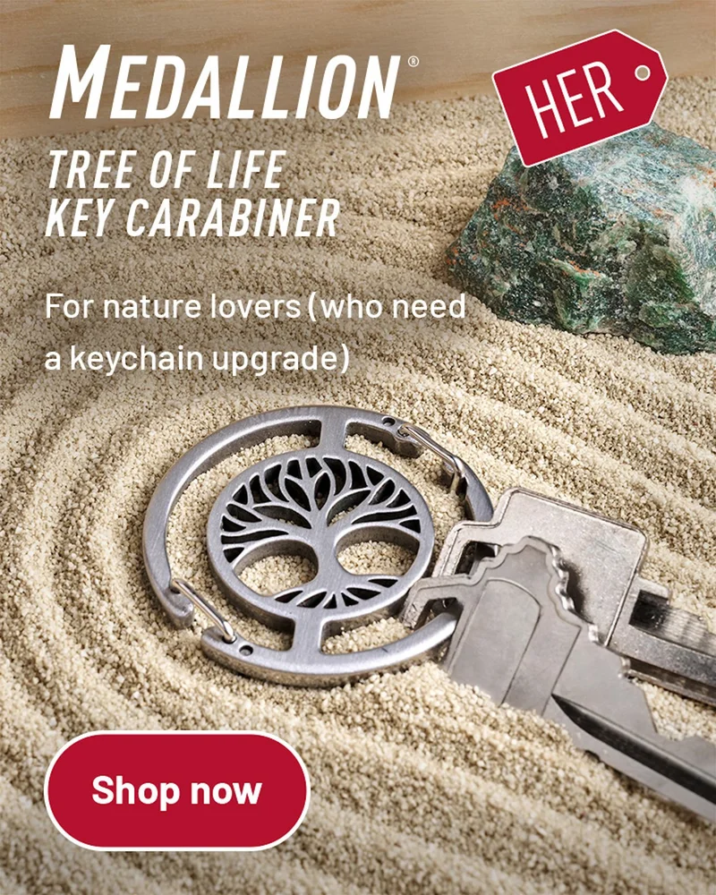 Medallion® Tree of Life Key Carabiner