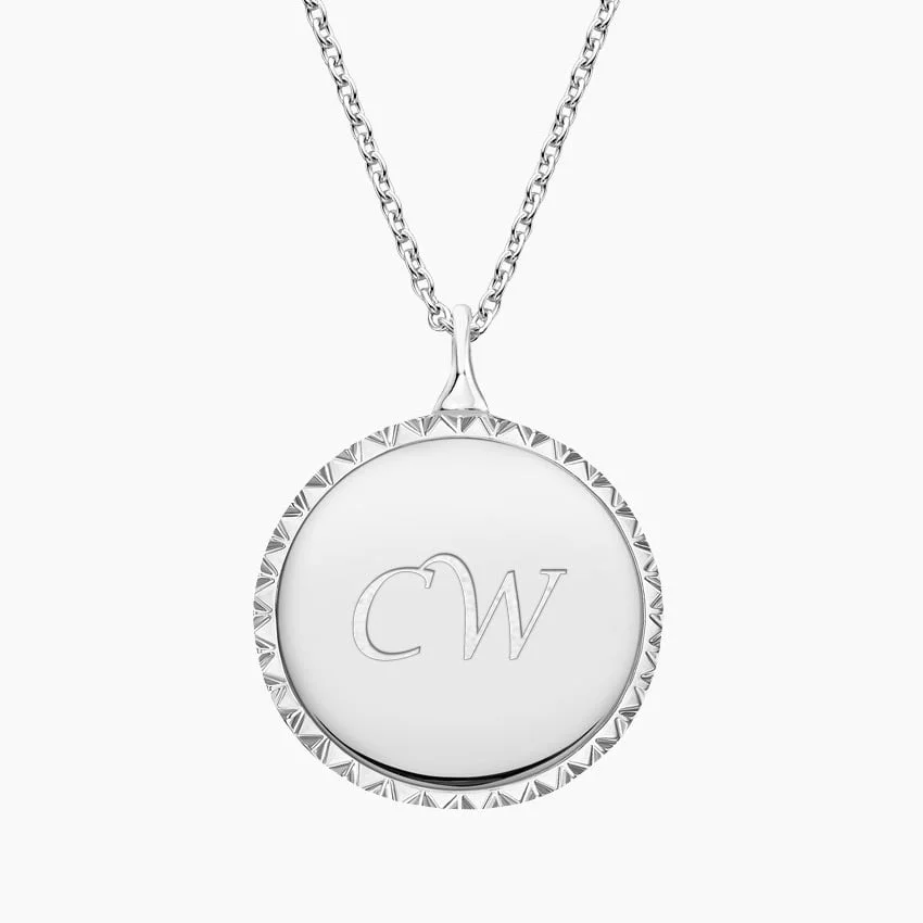 Engravable Medallion Necklace
