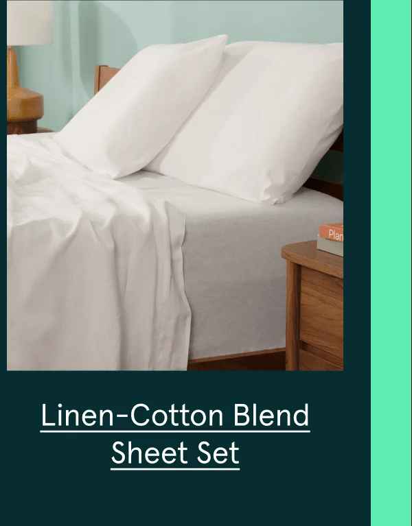 Linen-Cotton Blend Sheet Set