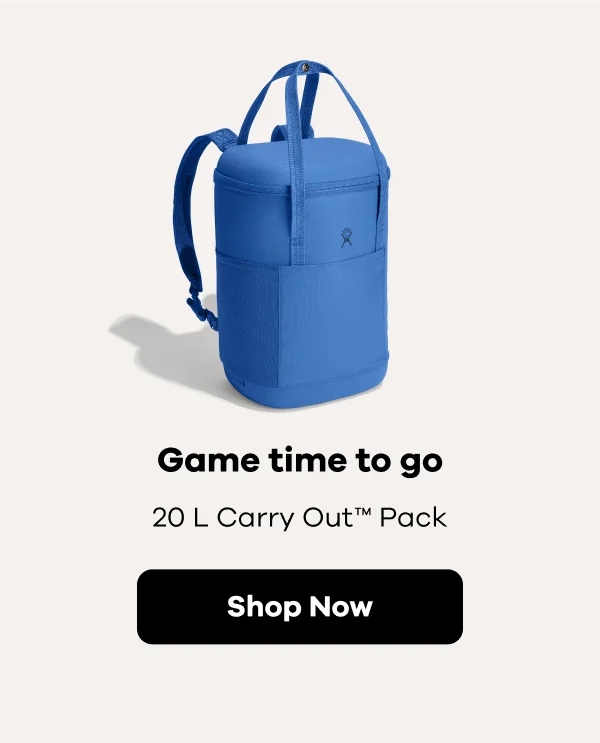 Game time to go. 20 L Carry Out Pack | Shop Now